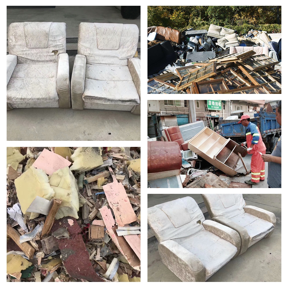 撕碎機如何破碎廢舊家具?
