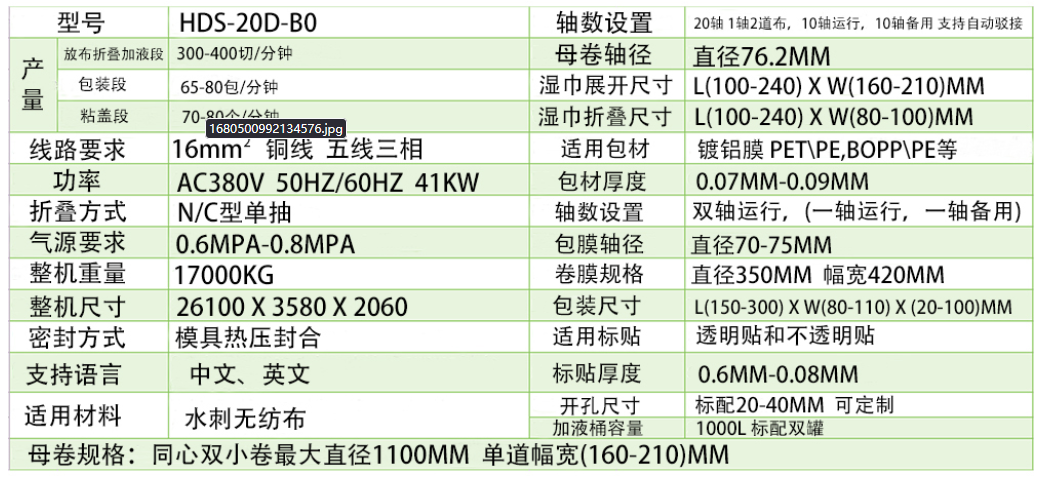 30-120片濕巾機生產(chǎn)線